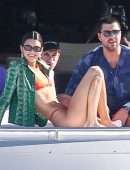 Kendall Jenner in Bikini on a Boat in Miami