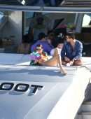 Kendall Jenner in Bikini on a Boat in Miami