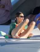 Kendall Jenner in Bikini on a Boat in Miami