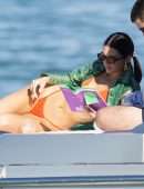 Kendall Jenner in Bikini on a Boat in Miami