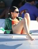Kendall Jenner in Bikini on a Boat in Miami