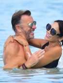 Nigora Bannatyne and Duncan Outside Sandy Lane Hotel in Barbados
