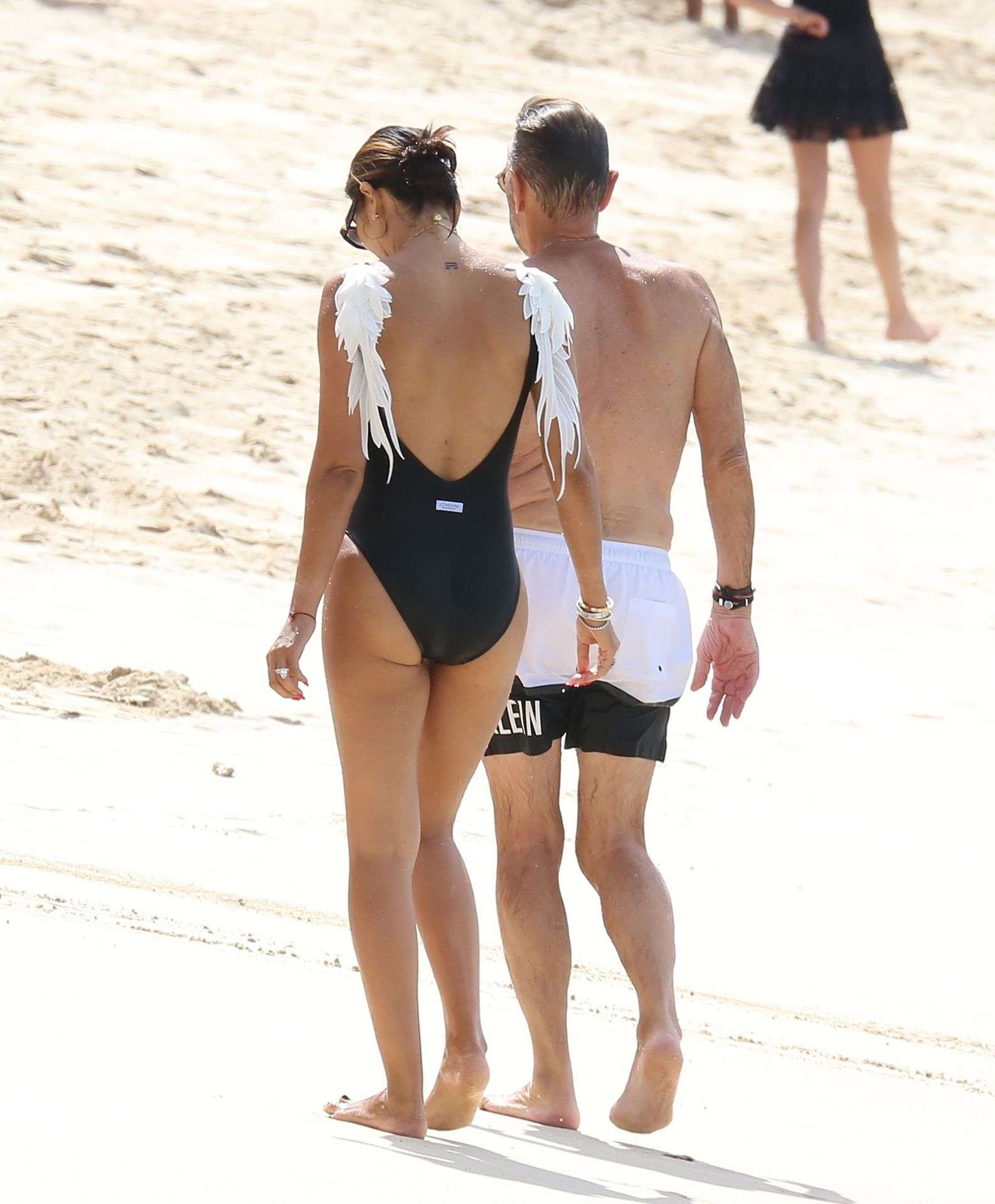 Nigora Bannatyne and Duncan Outside Sandy Lane Hotel in Barbados