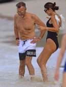 Nigora Bannatyne and Duncan Outside Sandy Lane Hotel in Barbados