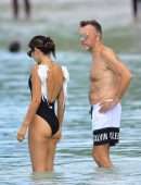 Nigora Bannatyne and Duncan Outside Sandy Lane Hotel in Barbados