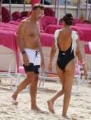 Nigora Bannatyne and Duncan Outside Sandy Lane Hotel in Barbados