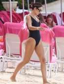 Nigora Bannatyne and Duncan Outside Sandy Lane Hotel in Barbados