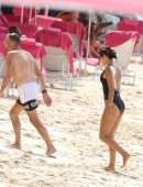 Nigora Bannatyne and Duncan Outside Sandy Lane Hotel in Barbados