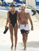 Nigora Bannatyne and Duncan Outside Sandy Lane Hotel in Barbados