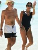 Nigora Bannatyne and Duncan Outside Sandy Lane Hotel in Barbados