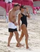 Nigora Bannatyne and Duncan Outside Sandy Lane Hotel in Barbados