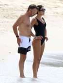 Nigora Bannatyne and Duncan Outside Sandy Lane Hotel in Barbados