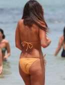 Pia Miller Booty in Bikini on Bondi Beach in Sydney