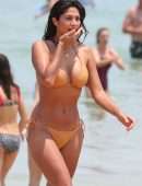 Pia Miller Booty in Bikini on Bondi Beach in Sydney