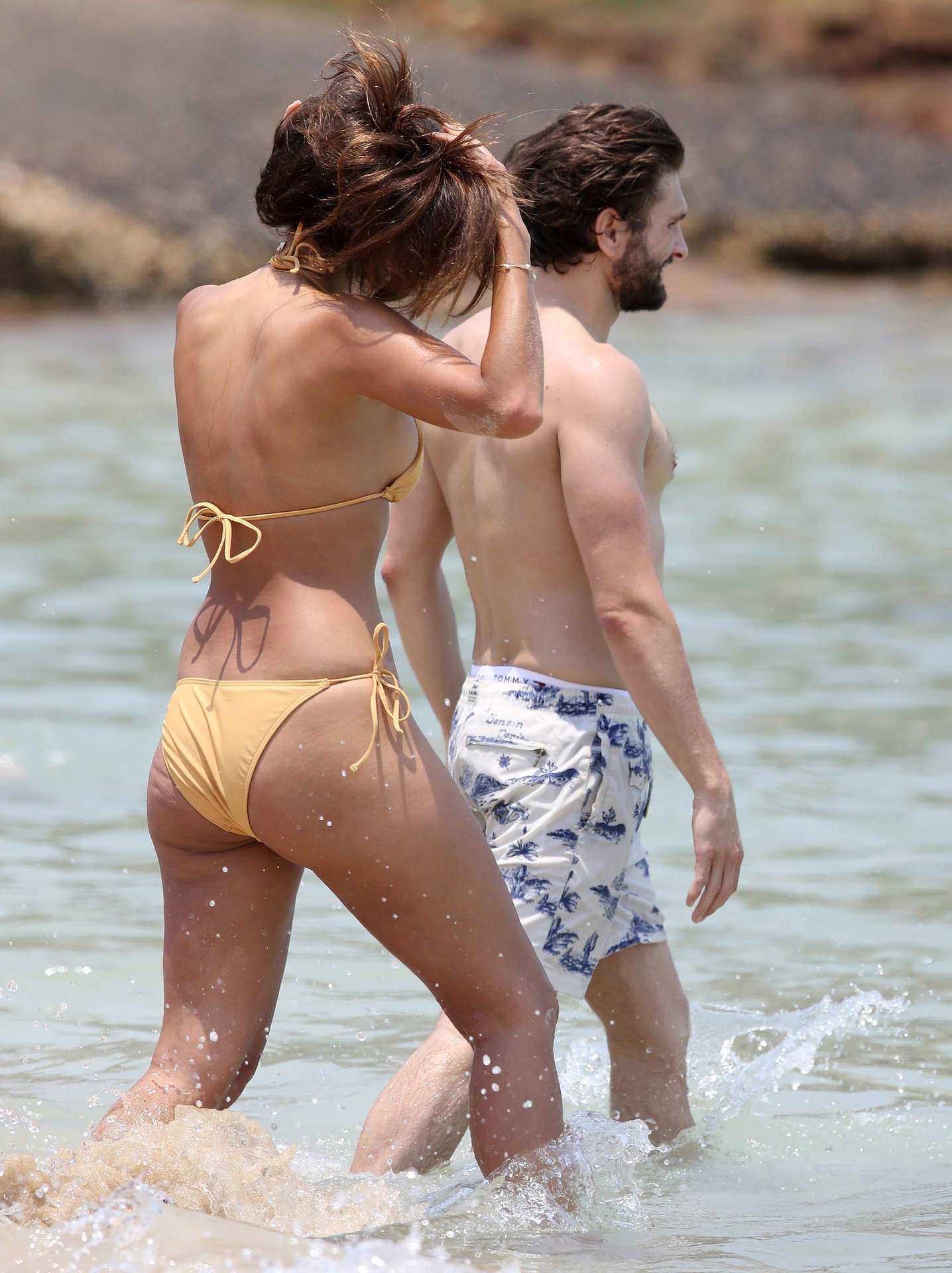 Pia Miller Booty in Bikini on Bondi Beach in Sydney