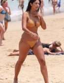 Pia Miller Booty in Bikini on Bondi Beach in Sydney