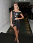 Pixie Lott Leggy, Kiss Christmas Party at Ours Restaurant in London