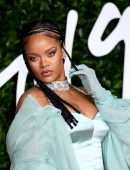 Rihanna Cleavage at Fashion Awards 2019 in London