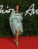 Rihanna Cleavage at Fashion Awards 2019 in London
