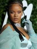 Rihanna Cleavage at Fashion Awards 2019 in London