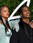 Rihanna Cleavage at Fashion Awards 2019 in London
