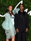 Rihanna Cleavage at Fashion Awards 2019 in London