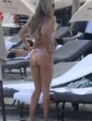 Sylvie Meis in Bikini at the Beach in Miami Beach