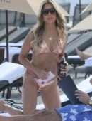 Sylvie Meis in Bikini at the Beach in Miami Beach