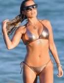 Sylvie Meis in Bikini at the Beach in Miami Beach