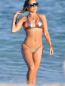 Sylvie Meis in Bikini at the Beach in Miami Beach