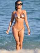 Sylvie Meis in Bikini at the Beach in Miami Beach