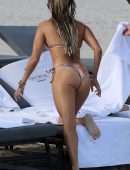 Sylvie Meis in Bikini at the Beach in Miami Beach