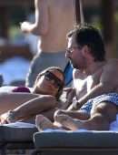 Sylvie Meis Booty in Pink Bikini on the Beach in Miami