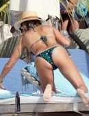 Sylvie Meis Booty in a Tiny Bikini on the Beach in Saint-Barthelemy