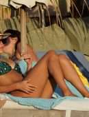 Sylvie Meis Booty in a Tiny Bikini on the Beach in Saint-Barthelemy