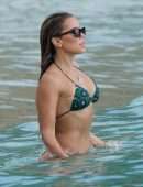 Sylvie Meis Booty in a Tiny Bikini on the Beach in Saint-Barthelemy