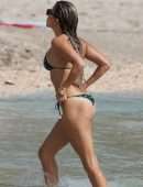 Sylvie Meis Booty in a Tiny Bikini on the Beach in Saint-Barthelemy