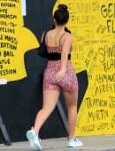 Addison Rae Booty in Tiny Yoga Outfit, Out in Los Angeles