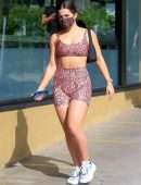 Addison Rae Booty in Tiny Yoga Outfit, Out in Los Angeles