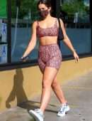 Addison Rae Booty in Tiny Yoga Outfit, Out in Los Angeles