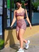 Addison Rae Booty in Tiny Yoga Outfit, Out in Los Angeles