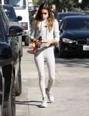 Alessandra Ambrosio Booty, Arrives for a Private Workout in West Hollywood, California