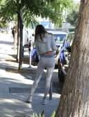 Alessandra Ambrosio Booty, Arrives for a Private Workout in West Hollywood, California