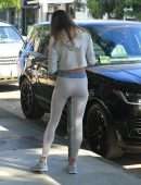 Alessandra Ambrosio Booty, Arrives for a Private Workout in West Hollywood, California