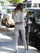 Alessandra Ambrosio Booty, Arrives for a Private Workout in West Hollywood, California