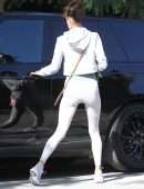Alessandra Ambrosio Booty, Arrives for a Private Workout in West Hollywood, California