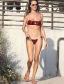 Alessandra Ambrosio in Bikini at a Happy Place in Malibu