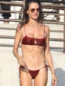 Alessandra Ambrosio in Bikini at a Happy Place in Malibu