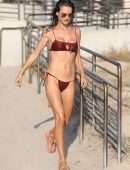 Alessandra Ambrosio in Bikini at a Happy Place in Malibu