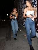 Amelia Gray Hamlin and Delilah Belle Hamlin Arrive for Dinner with Dad at Craig’s